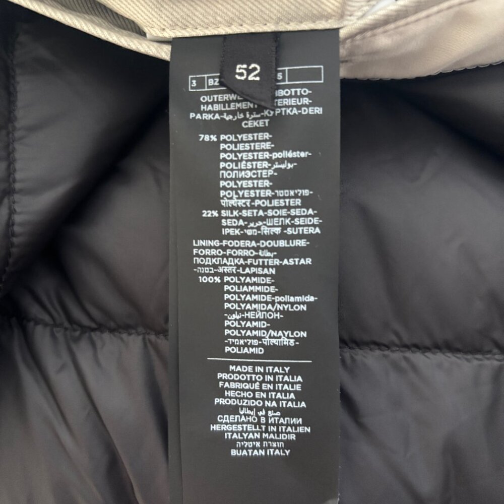$7000 TOM FORD Faille Down Insulated Raincoat/ Parka Jacket - Beige US 40-42 - Picture 16 of 16